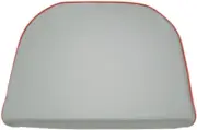 Seat Cushion - Vinyl Gray with Red Trim Fits Massey Ferguson TE20 50 150 283 TEA