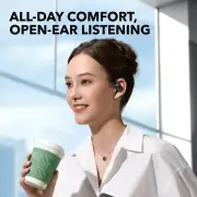 Anker Soundcore AeroFit 2 True Wireless Adjustable Open Ear Earbuds (Black)