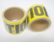 (24) Rolls Yellow CAUTION Warning Tape For Safety Barrier 3" x 33 ft.