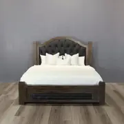 Royal Dakota King Bed Frame - Antique Guam