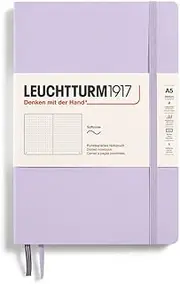 Softcover Medium Dotted Notebook, 123 Page (Lilac) - A5