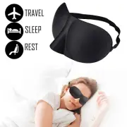 2x 3D Eye Mask Sleep Soft Padded mask Sponge Blackout Sleeping Travel Blindfold