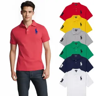 【RALPH LAUREN】RL POLO 年度爆刺繡大馬短袖POLO衫 上衣-青年款-多色組合(平輸品/經典爆款)