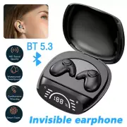 Inear Bluetooth Earbuds Headset TWS5.3 Wireless Earphone Invisible for All Phone