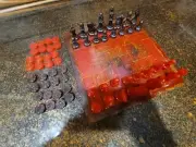 Custom Epoxy Chess Set & Custom Epoxy Chess Pieces with Checker epoxy pieces