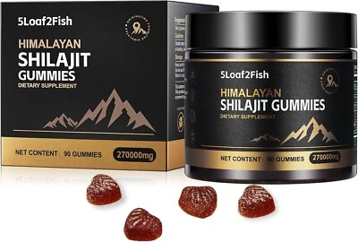 5Loaf2Fish Organic Shilajit Gummies,Pure Himalayan Shilajit Gummies for Men best