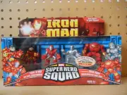 Marvel Super Hero Squad IRON MAN: HALL OF ARMOR 4-PK Hulkbuster Silver Centurion