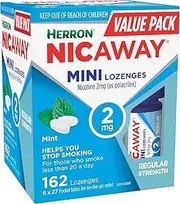 Nicaway Mini 2mg Stop Smoking Lozenge (Pack of 162)