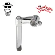 7" LONG VINTAGE LOWRIDER STEEL STEM (SIZE 22.2MM) KP-2 IN CHROME.