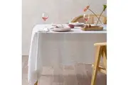 Vintage Design Homewares Helm White Washed Linen Cotton Tablecloth