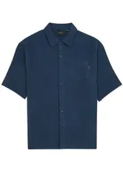 Daily Paper Enzi Seersucker Shirt - Blue - S S