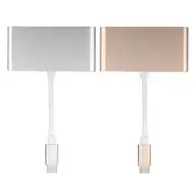 4 in 1 Type C to 3 Port USB USB-C Multi Port Charging Converter HUB for Macbook DataTransfer 32 GOLD
