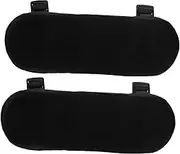 ROMISBABA 2pcs Chair Arm Pad Chair Armrest Cushion Gaming Chair Arm Chair Office Chair Arm Rest Chair Pad Office Supplies Computer Chair Cushion Ergonomic Chair Cushion Polyester Black