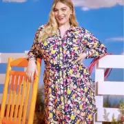 MODCLOTH Floral Groovy meets Country Western Snap Front Shirt Dress Sz XL NEW!!!