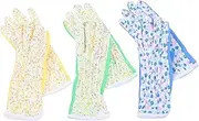 YARNOW 3 Pairs Gardening Gloves for Household Labor Protection Durable Outdoor Mitten Work Gloves for Garden Care Planting Pruning Housework Random Style
