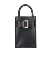 Bobby leather tote bag One size Black