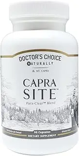 CapraSite by Mt. Capra | Herbal Intestinal Support with Mushrooms (Maitake, Shiitake and Turkey Tail) with Caprylic Acid and Botanicals Including Pau d'Arco, Wormwood, and Pumpkin Seeds - 90 Capsules