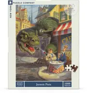 New York Puzzle Company - Jurassic Paris Puzzle 1000pc