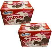 2 Packs Hostess Valentine Ding Dong 32 Ct Net 37.12 Oz