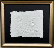 Hidalgo "Melodies" Hand Signed Cast Paper Framed Art Music New