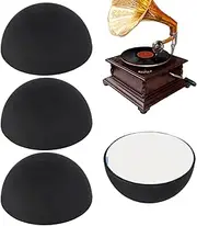Adhesive Silicone Feet - 4X Hemisphere Silicone Feet Pads 0.78in Diameter - Record Player Audio Isolation Pads Turntable Feet Noise Reduction for Electronics Music Equipment