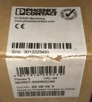 PHOENIX CONTACT QUINT D10DE/40 Redundancy Mod 29 38 963 QUINT D10DE Power Supply
