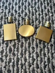 VINTAGE 3 Mini Glass Perfume Bottles NEW, OLD STOCK, RARE!
