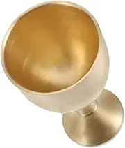 Alipis Medieval Goblet Brass Shot Glass 30ml Vintage Chalice Royal Wine Cup for Bar Party Wedding Decor
