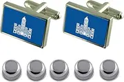 [Select Gifts] Shirt Dress Studs Split City Croatia Flag Cufflinks