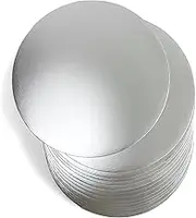 qiqee Silver 12 Inch Cake Boards Round 40-Packs Circles Rounds Base Food-Grade Cardboard Cake Plate（Thinner But Stronger）