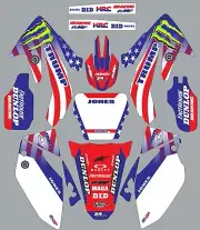 Graphics for Honda CRF450 CRF 450 2005-2007 Decals HONOR American Flag Custom