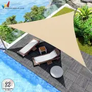 2-28ft Equilateral Triangle Sun Shade Sail Pool Patio Deck Canopy Awning Sand
