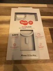 Tech21 Evo Clear Protective Case with magsafe For Apple iPhone 15 Pro Max 6.7"