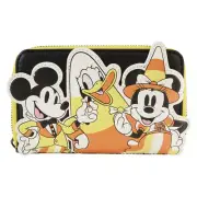 Officially Licensed Disney Mickey and Friends Candy Corn Zip Around Wallet