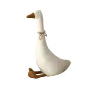 Nordic Goose Plush Toy for Decorating a Child's Room White 35CM