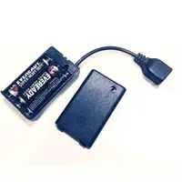 在飛比找momo購物網優惠-【Ainmax 艾買氏】USB電池盒 4號3顆 電池盒(不含