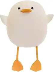 JOSON Duck Stuffed Animals, Cute Duck Plush Pillows, Christmas, Valentine's Day Gifts (White 13.7 inch)