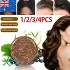 AU Hair Darkening Shampoo Bar Soap Hair Shampoo Polygonum Essence Hair Cleansing