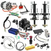 860mm Rear Differential Axle 1500W 72V Electric Motor Brake Go Cart Trike Bike
