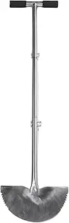 Half Moon Lawn Edger Stainless Steel Saw Tooth Grass Edge Trimmer with Non Slip Handle for Walkways Driveways Gardens