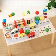 Activity Table Bead Maze Wooden Sensory Toys for Kids 1+ Year Old Girls Boys