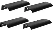 Modern Cabinet Handles 4pcs Flush Mount Pull Handles Invisible Furniture Handle Easy to Install for Kitchen Cupboard Desk