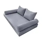 |COVER ONLY| Style 4 Crib Piped Trim Daybed Mattress Bolster Pillow Covers AD001