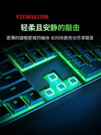 在飛比找Yahoo!奇摩拍賣優惠-游戲鍵盤Razer雷蛇雨林狼蛛V3 X幻彩RGB背光有線電腦