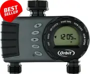Orbit 1 Dial 2 Port Tap Timer Hose