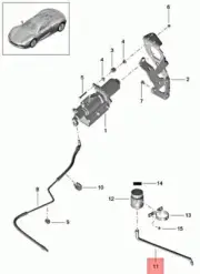Genuine PORSCHE 918 Spyder Return Line Control Mechanism 91835505301