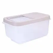 Japanese Plastic Rice Barrel 8Kg Household Rice Bucket Moistureproof Transparent Kitchen Storage Container