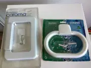 Vintage Caroma BathMates Towel Ring Mist Grey Colour And White Acclaim
