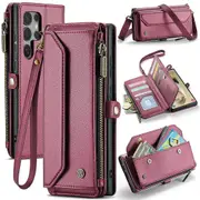 CaseMe Phone Case for Samsung Galaxy S24 Ultra Leather Cases
