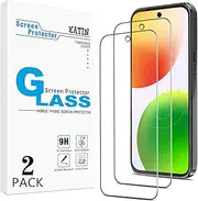 [KATIN] [2 Pack] Screen Protector for Google Pixel 9, Pixel 9 Pro Tempered Glass, Fingerprint Compatible, Easy to Install, Anti Scratch, Bubble Free, Case-Friendly